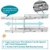 OCG 2 Tier Pull Out Cabinet Organizer (21.5" W x 21" D), Pull Out Drawers for Kitchen Cabinets, Pull Out Shelves for Base Cabinet Organization in Kitchen Bathroom Pantry, Chrome Finish view 4