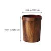 Holibanna 1Pc Retro Plastic Trash Can Creative Container for Kitchen Living Bedroom Bathroom Design with Pressure Ring Large Capacity Waste Bin view 2
