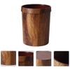 Holibanna 1Pc Retro Plastic Trash Can Creative Container for Kitchen Living Bedroom Bathroom Design with Pressure Ring Large Capacity Waste Bin view 3