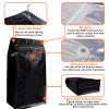 Coffee Bags with Valve (50 PCS,16oz/1lb) Black High Barrier Aluminum Foil Flat Bottom Standing Coffee Beans Storage Packaging Bags, Reusable Heat Seal Side Zipper Pouches for Small Business and Home view 2