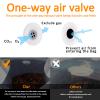 Coffee Bags with Valve (50 PCS,16oz/1lb) Black High Barrier Aluminum Foil Flat Bottom Standing Coffee Beans Storage Packaging Bags, Reusable Heat Seal Side Zipper Pouches for Small Business and Home view 3