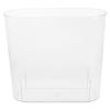 Cabilock Clear Slim Trash Can Transparent Garbage Container for Bathroom Bedroom Office Sturdy Pet Material for Organization and view 1