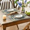 Artoid Mode Boho Bohemia Style Sliver Placemats Set of 4, 12x18 Inch Country Rustic Farmhouse Magical Fall Table Mats for Party Kitchen Dining Decoration view 3