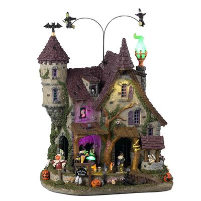 Lemax Wicked Garden Coven Animated Building, #35017 for Halloween Village