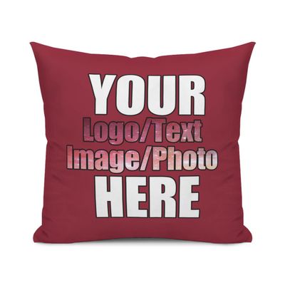 JRMRNEI Custom Pillow Case, Design Photos or Text Customize Throw Pillowcase, Two Sides Printed Customized Gifts Personalized Pet Photo Love Photo Throw Pillow Case, Cardinal, 24"x24"