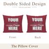 JRMRNEI Custom Pillow Case, Design Photos or Text Customize Throw Pillowcase, Two Sides Printed Customized Gifts Personalized Pet Photo Love Photo Throw Pillow Case, Cardinal, 24"x24" view 2