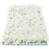 20 Pack Flower Wall Panels 16 x 24 inch White Floral Mat 3D Fake Hydrangea Wall Decorative Faux Flower Wall Mat Silk Faux Flowers Backdrop for Photo Background Home Wedding Party view 1