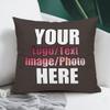 JRMRNEI Custom Pillow Case with Picture, Personalized Decorative Throw Pillow Any Picture Decorative Cushion Cover for Bed or Sofa Picture Gifts, Dark Chocolate, 12"x12" view 3