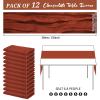 12 Pack Cheesecloth Table Runner 20 x 120 inch Cheese Cloth Table Runner Bulk,Romantic Boho Sheer Gauze Fabric Table Runners for Wedding Reception,Party,Bridal Shower Table Decor(Terracotta) view 2