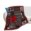 Boxing Blanket Boxing Throw Blanket Soft Fleece Flannel Bedding Sports Gifts for Men Boys Lovers Adults Fighting Competition Pugilism Stuff Plush for Couch Sofa Bed Room Decor 40"X50" view 1