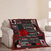 Boxing Blanket Boxing Throw Blanket Soft Fleece Flannel Bedding Sports Gifts for Men Boys Lovers Adults Fighting Competition Pugilism Stuff Plush for Couch Sofa Bed Room Decor 40"X50" view 2