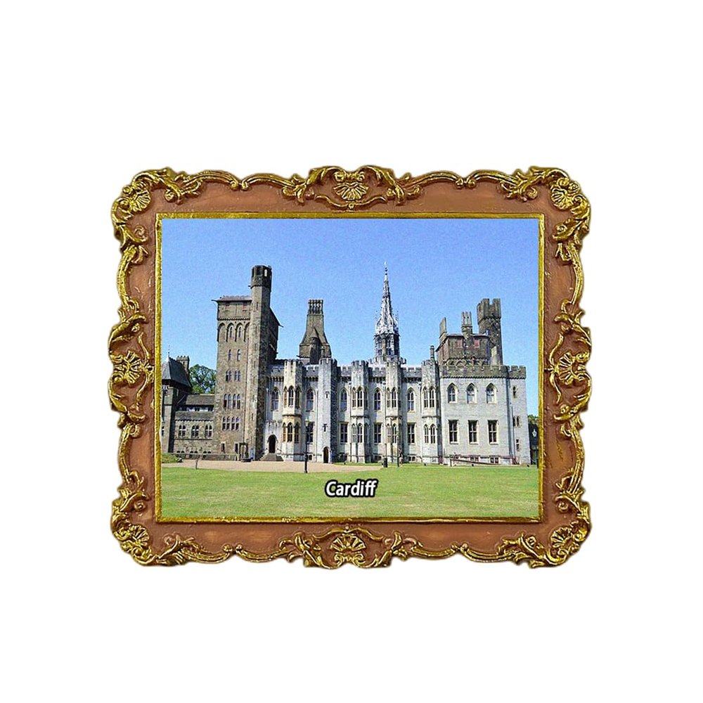 Cardiff Wales UK Refrigerator Magnet 3D Travel Souvenir Fridge Decoration Magnetic Sticker Craft Collection