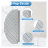 ZeAda Robot Vacuum Cleaner Mop Pads Spare Parts Washable Mop Cloths Parts Accessories,Compatible for ECOVACS,Compatible for DEEBOT T10/T10 Plus (Color : Set 1) view 4