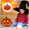 ARTIBETTER Halloween LED Pumpkin Lantern Thanksgiving Light Up Pumpkin 3D Fall Prop with LED Light Halloween Tabletop Decorations Props for Indoor Outdoor Decor view 2