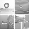 2 L/ 67 Fl Oz Clear Glass Pots for Cooking with Lids Saucepan with Cover Simmer Pot Milk Pot Heat-Resistant Glass Stovetop Pots And Pan with Lid, Soup, Milk, Baby Food view 2