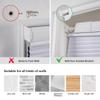 HOTSOON No Drill No Tools Cellular Shades Top Down Bottom Up Cordless Honeycomb Blinds Fabric Blackout Shades for Bedroom Living Room Windows Blinds, White, 52.5" W x 52" H view 4