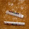 AAKOMA Stone Natural Selenite Stone Crystal Quartz Stick Cleansing Wand Plaster Rose Gold Winding Personality Ornaments view 3
