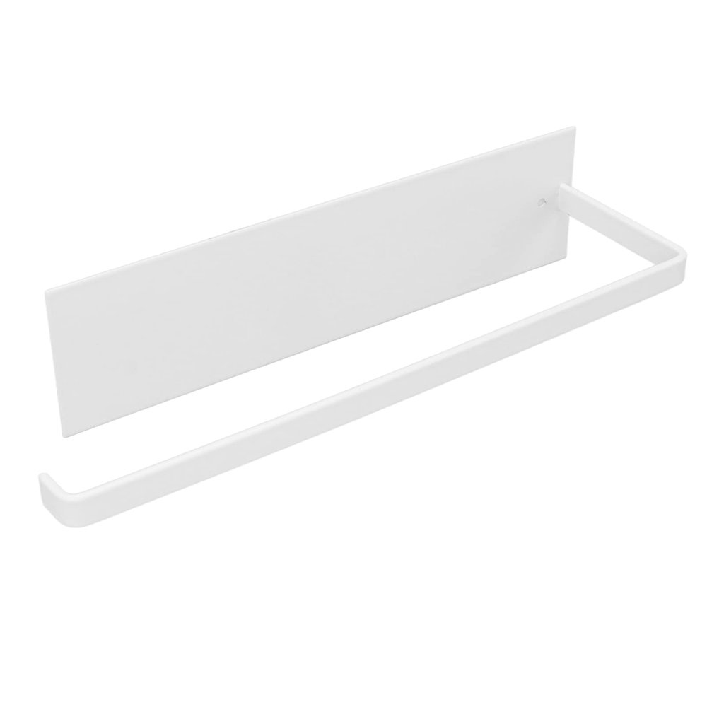 Paper Towel Holder,Under Cabinet Paper Towel Holder for Kitchen,Bathroom Towel Holder Elegant Simple Heavy Duty Self Adhesive Paper Towel Roll Rack(White)