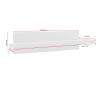 Paper Towel Holder,Under Cabinet Paper Towel Holder for Kitchen,Bathroom Towel Holder Elegant Simple Heavy Duty Self Adhesive Paper Towel Roll Rack(White) view 3