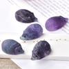 AAKOMA 1PC Natural Quartz Crystal Carving Rainbow Fluorite Hedgehog Stone Small Exquisite Crystal Crafts Hedgehog Decoration Beautiful view 2