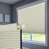 Boolegon No Drill Blinds for Windows Blackout Cellular Shades Cordless No Tools Honeycomb Blinds Pull Down Easy Install for Home and Office, Beige, 60" W x 64" H view 1
