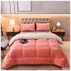 ZTGL Winter Cotton Duvet, Fluffy Plush Lamb Quilts, Winter Warm, Double-Sided Velvet Comforter Core, Super Soft Warm Plush Thickened Blanket Bedding for Cold Weather,E,150x200cm(3.5kg) view 2