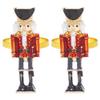 BESTonZON 2pcs Christmas Nutcracker Napkin Rings, Christmas Napkin Rings Cute Metal Xmas Nutcracker Napkin Holder Buckle for Dinner Party Table Decoration view 1