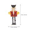 BESTonZON 2pcs Christmas Nutcracker Napkin Rings, Christmas Napkin Rings Cute Metal Xmas Nutcracker Napkin Holder Buckle for Dinner Party Table Decoration view 2