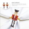 BESTonZON 2pcs Christmas Nutcracker Napkin Rings, Christmas Napkin Rings Cute Metal Xmas Nutcracker Napkin Holder Buckle for Dinner Party Table Decoration view 4