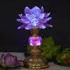 1pairs 18cm LED Colorful Buddha Lotus Lamp Worship Light Buddhism Temple Lamp view 3