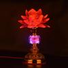 1pairs 18cm LED Colorful Buddha Lotus Lamp Worship Light Buddhism Temple Lamp view 4