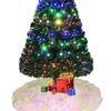 DUOBAO Iridescent White Tree Skirt 48 inch Sequin Sparkly Xmas Skirts 4FT for Halloween Christmas Holiday Home Trees Decoration view 1