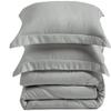 Bed-Bucket Duvet Cover King Zipper Closure Cotton 1000 Thread Count 3 Piece Duvet Cover Set, 100% Long Staple Egyptian Cotton Quilt - (Oversized King Plus, Silver Grey) view 1