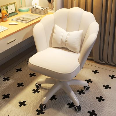 DELURA Chairs, Home Computer Chairs, Bedroom Girls' Makeup Chairs, Swivel Chairs with Liftable Backrests, Dormitory Stools, Writing Desks and Chairs