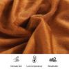 100x140cm USB Shawl Warming Blanket, Crystal Velvet Electric Heating Overblanket with Zipper and Buttons, 3-Speed Temprature Control, Automatic Timing, Machine Washable, Easy to Store(Color:Brown) view 4