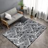 Runner Rugs 2x4ft, Grey Hockey Kids Crawling Carpet, Sports Athletics Enthusiasts Large Bedroom Floor Mats, Non-Slip Large Area Easy to Clean for Kids Boys Girls Living Room Game Room view 4