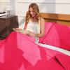 Whale Flotilla Ultra Soft Queen Quilt Bedding Set, Lightweight Microfiber Hot Pink Quilts Bedspreads Full Size, 3 Piece Ultrasonic Geometric Coverlet Bed Cover for All Seasons view 3