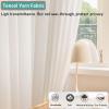 2 Pcs Massage Parlors Bed Privacy Partition Curtain 6.5 7.5 ft Long Rails, Space Area Separator Wall Divider Screen for Hospitals Salon Spa Covered Patio, DIY Changing Room ( Color : Black Pole+Beige view 4