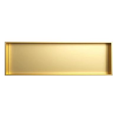 LXBAMKEA 304 Stainless Steel Shower Niche, Wet Room Bathroom Alcove, Shampoo Toiletry Waterproof Leak Proof Storage Shelf Recess, Shower Organiser, Home Improvement/Renovation (Color : Champagne Gold