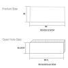 LXBAMKEA 304 Stainless Steel Shower Niche, Wet Room Bathroom Alcove, Shampoo Toiletry Waterproof Leak Proof Storage Shelf Recess, Shower Organiser, Home Improvement/Renovation (Color : Champagne Gold view 2