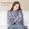 Buhelyc 140x80cm USB Electric Heating Blanket, Thickened Flannel Heating Overblanket with 3-Speed Temprature Control, 10h Automatic Power Off, Fast Heat, Machine Washable, Easy Care(Color:Pink) view 3