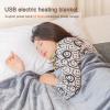 Buhelyc 140x80cm USB Electric Heating Blanket, Thickened Flannel Heating Overblanket with 3-Speed Temprature Control, 10h Automatic Power Off, Fast Heat, Machine Washable, Easy Care(Color:Pink) view 4