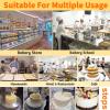 35cm Round Turntable Cake Cream Spreader Adjustable Speed- Smooth Coating Machine for Birthday Cake Cream, Butter Cream, and Jam,B view 2
