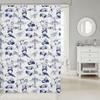 Manfei Airplane Kids Shower Curtains,American Aircraft Tank Toddler Bathroom Curtains for Girls Boys Adults,Racing Car Hand-Painted Sketch Blue White Waterproof Curtains,12 Hooks Suits,72" W x 72" L view 2