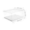 BESTonZON 1pc Transparent Plastic Cake Container Box for Birthday Cakes Dessert Storage Food- Packaging view 3