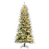Vickerman 7.5' x 42" Frosted Glacier Pine Artificial Pre-Lit Christmas Tree with Lightly Frosted Tips view 1