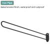 2 Pcs Massage Parlors Bed Privacy Partition Curtain 6.5 7.5 ft Long Rails, Space Area Separator Wall Divider Screen for Hospitals Salon Spa Covered Patio, DIY Changing Room ( Color : Black Pole+blue C view 3