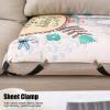 Bed Sheet Straps,Adjustable Sheet Stays Keepers Holders Fasteners to Hold Sheet in Place, for Mattress, Sofa, Couch, Recliner Easy to Install view 3