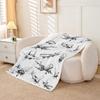 Airplane Kids Throw Blanket - Vintage American Aircraft Fleece Blanket for Girls, Boys & Adults - Black & White - 50 x 60 Inches view 2
