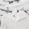 Airplane Kids Throw Blanket - Vintage American Aircraft Fleece Blanket for Girls, Boys & Adults - Black & White - 50 x 60 Inches view 3